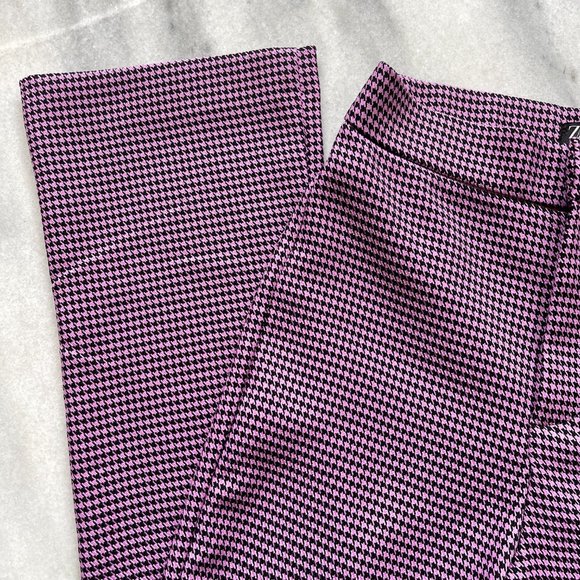Zara Pink and Black Houndstooth Pants | XS - Picture 2 of 5
